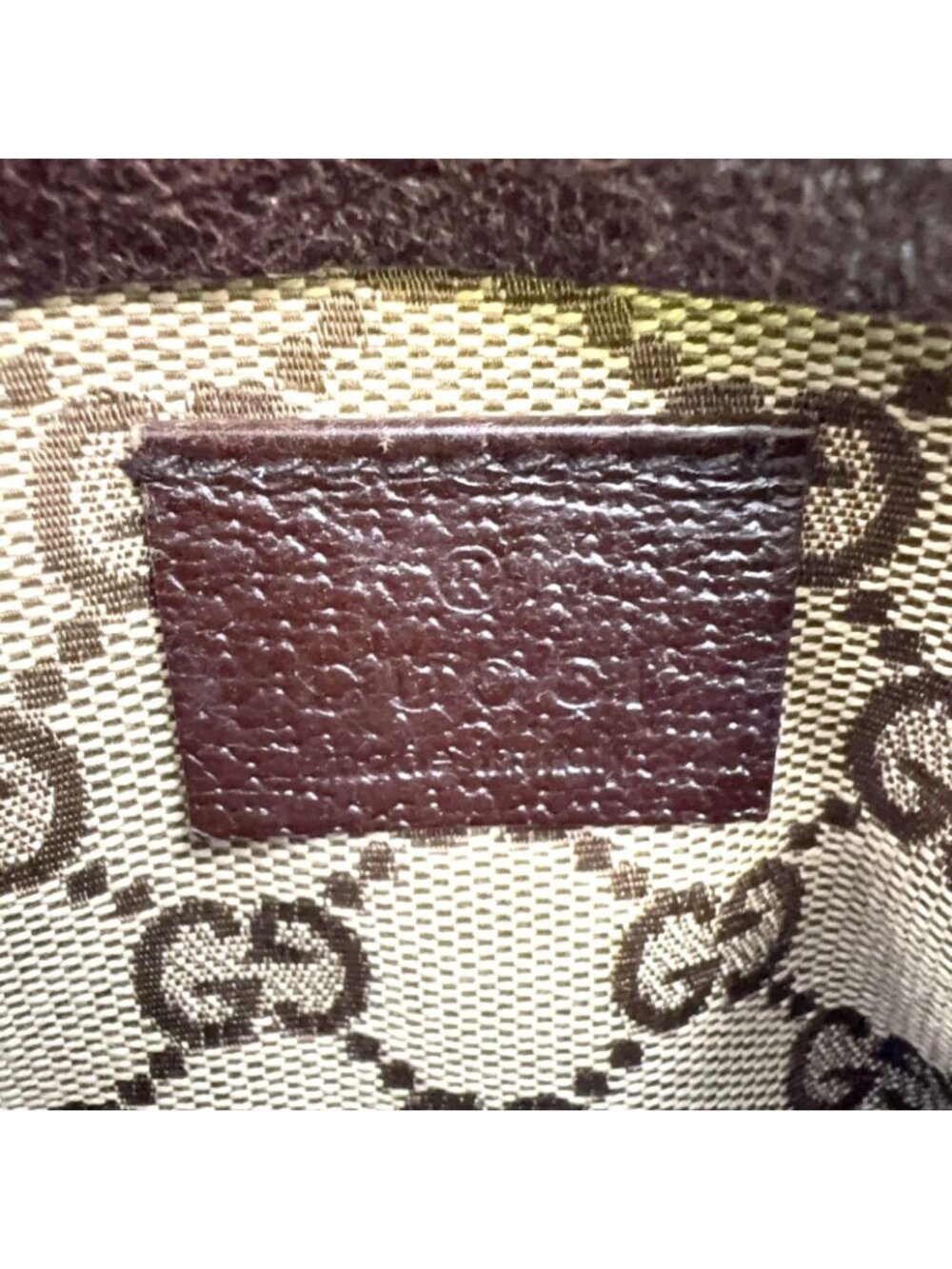 Gucci GG Pattern Canvas Leather Brown Beige Belt Bag Waist Pouch Silver - Picture 6 of 15